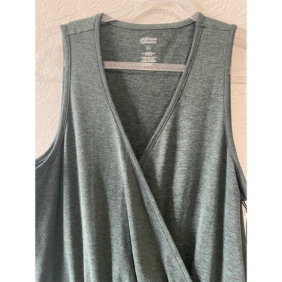 Girfriend Collective  Green Short Romper Size Large NWT - Picture 2 of 10